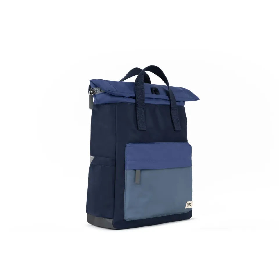 Roka London Canfield roll top rygsæk indigo medium vandtæt