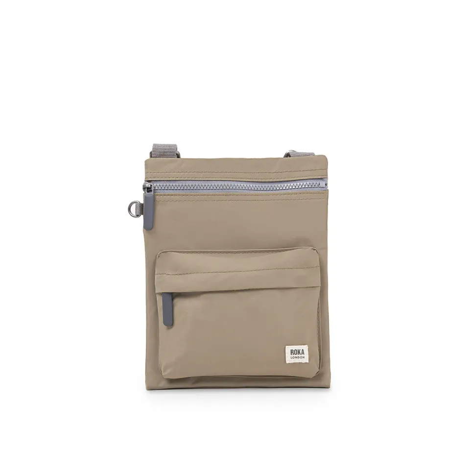 Roka London Chelsea B crossbody taske Medium taupe flad
