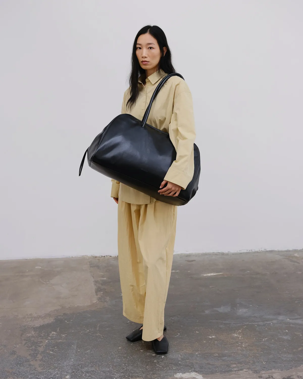 Ölend Large Brooklyn Bag skuldertaske sort vegansk læder