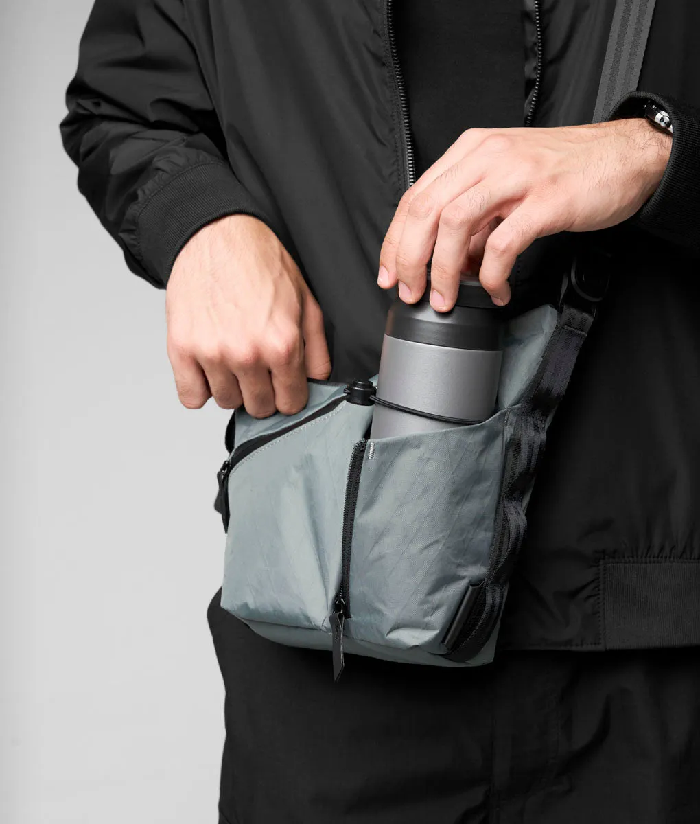 Alpaka Flow Satchel skuldertaske 2L slate gray vejrbestandig