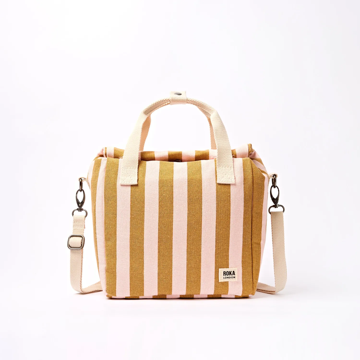 Roka London Hampstead madpakketaske Rose Gold Stripe