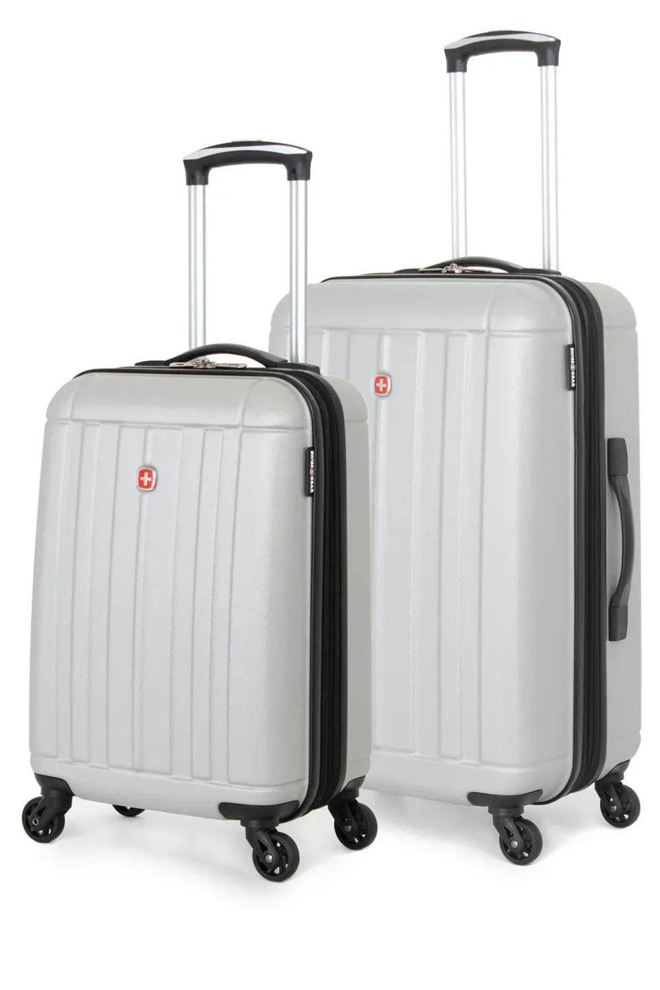 SwissGear 6297 kufferter 2 dele sølv hardcase