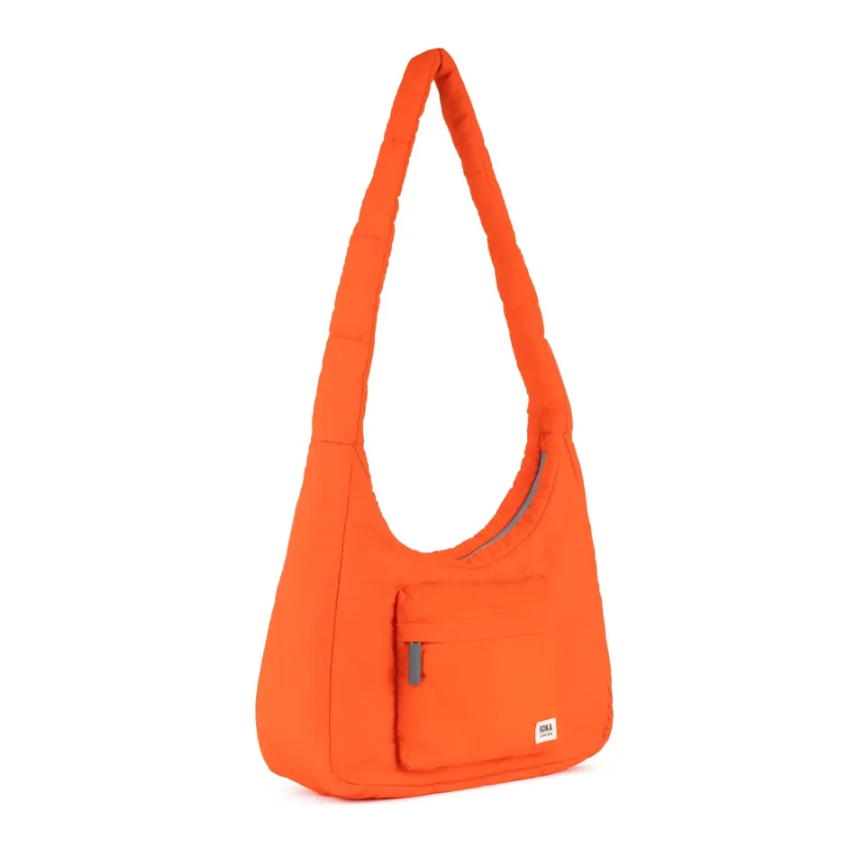 Roka London Belsize Crossbody skuldertaske Tangerine Medium blød