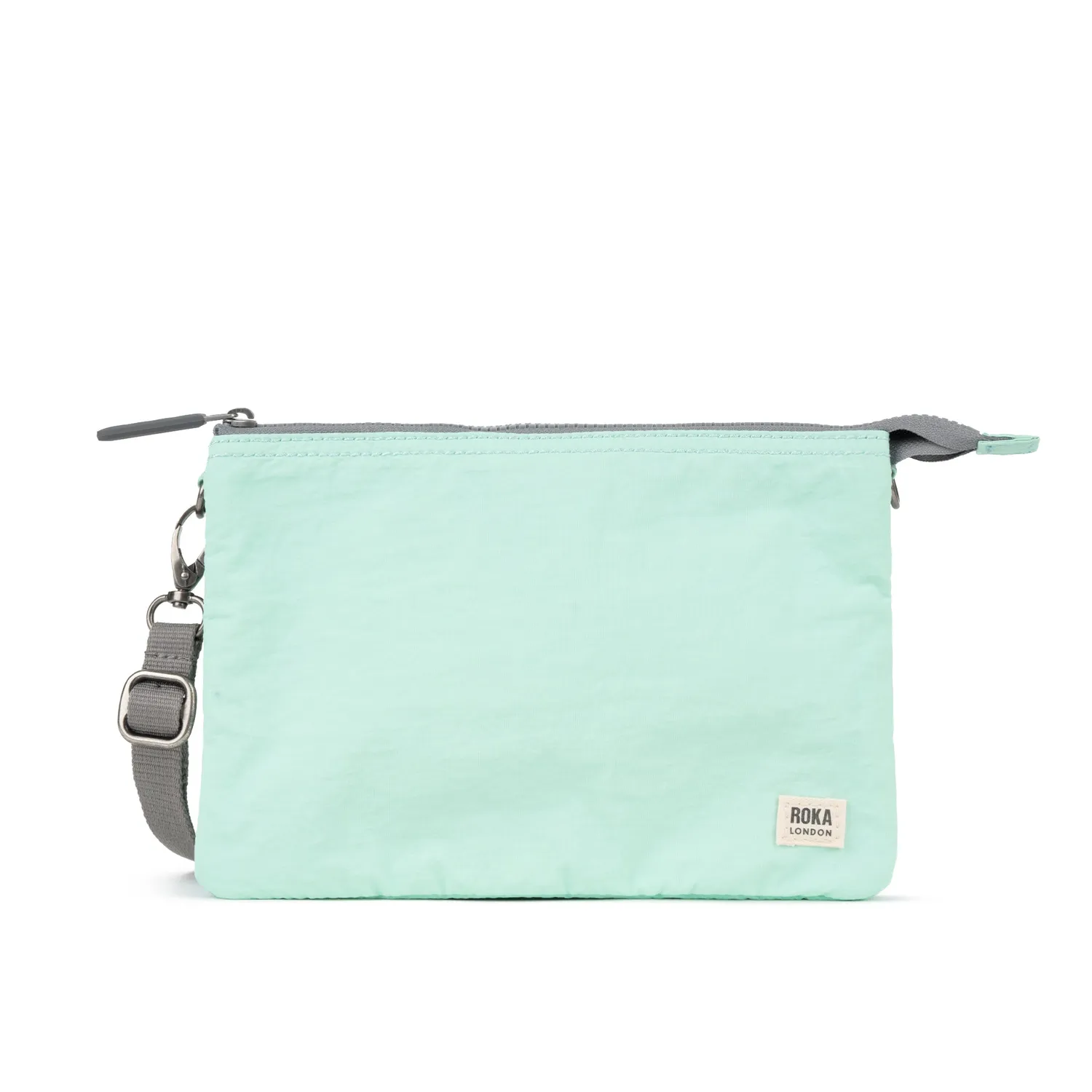 Roka London Carnaby XL crossbody taske Mint aftagelig rem