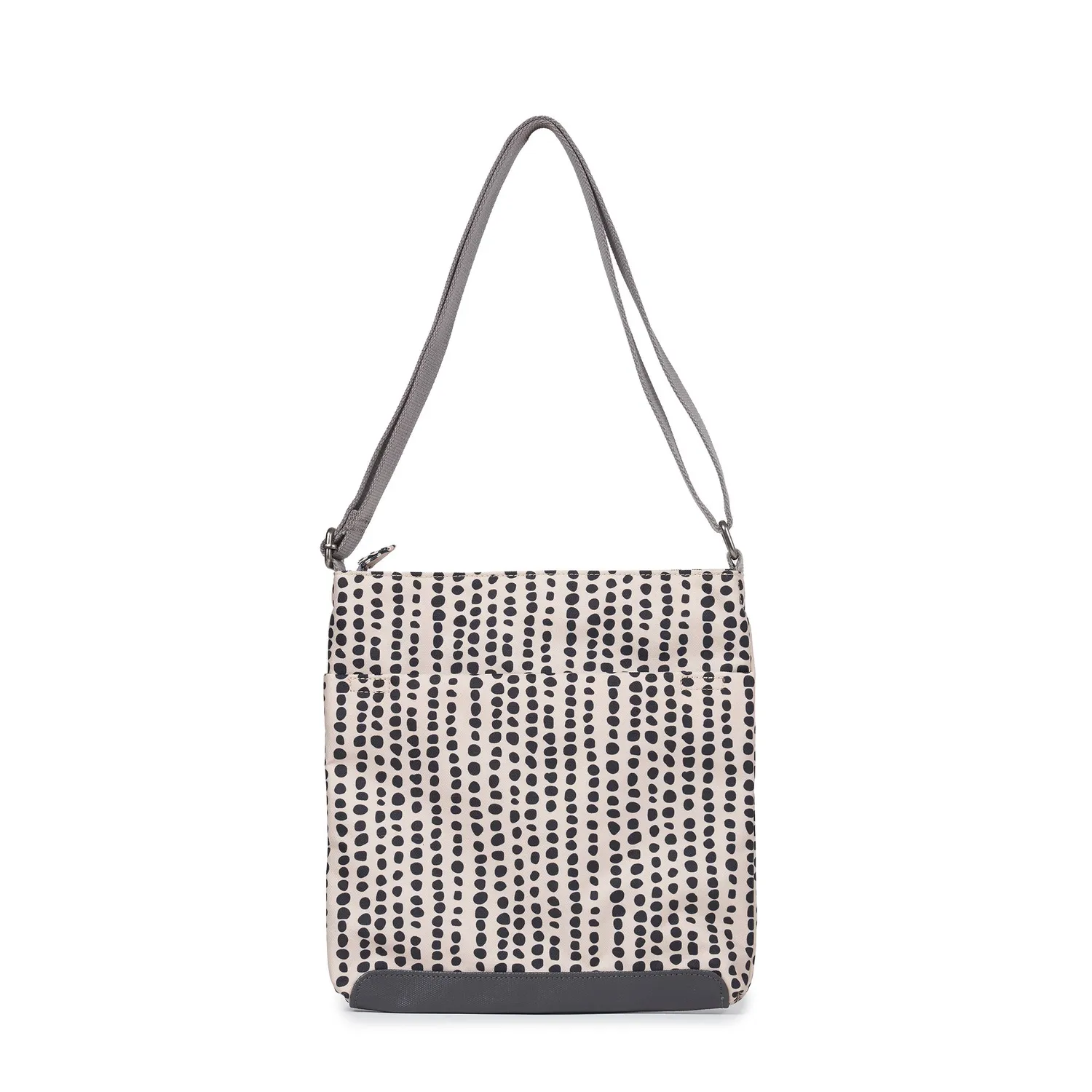 Roka London Kennington crossbody taske Linear Dot Medium 2,7 liter