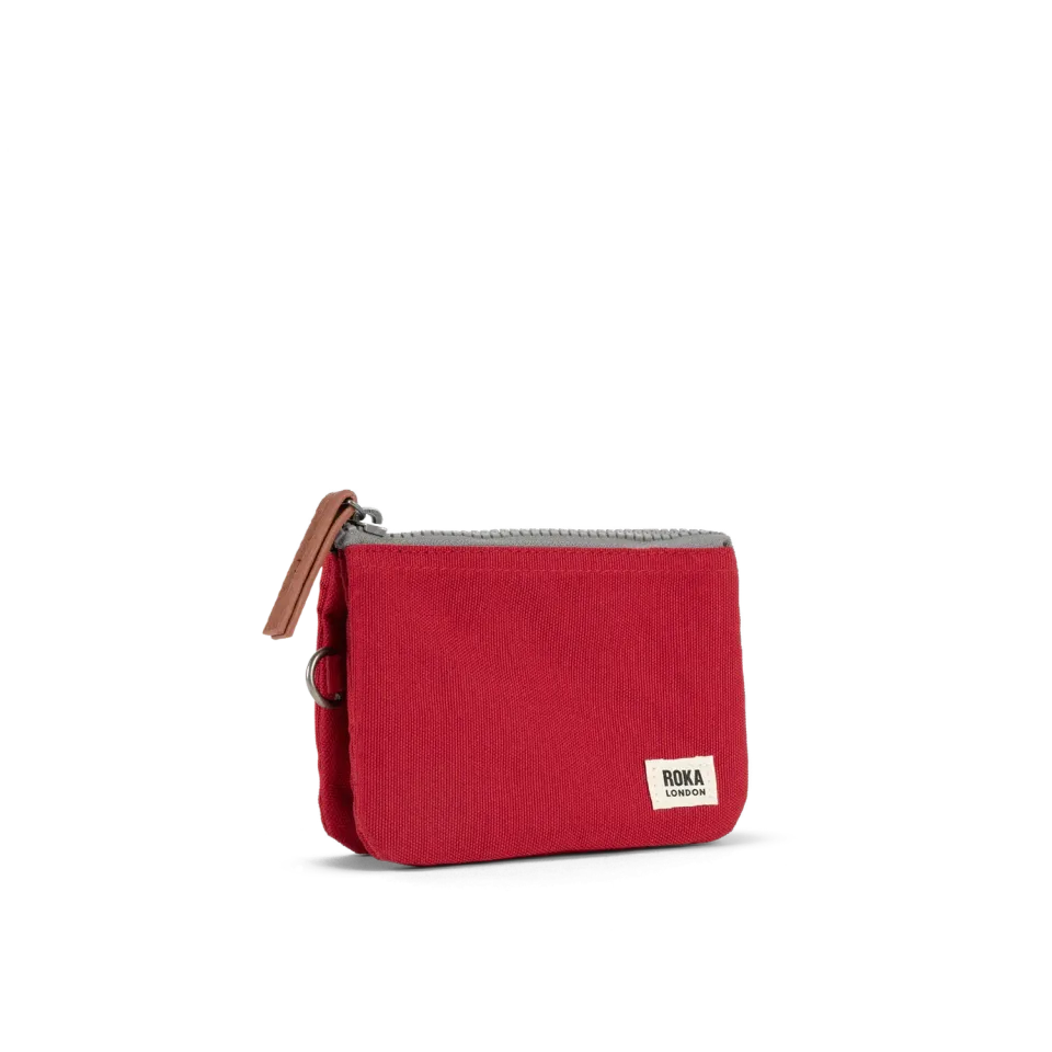 Roka London Carnaby pung Mars Red Small vegansk
