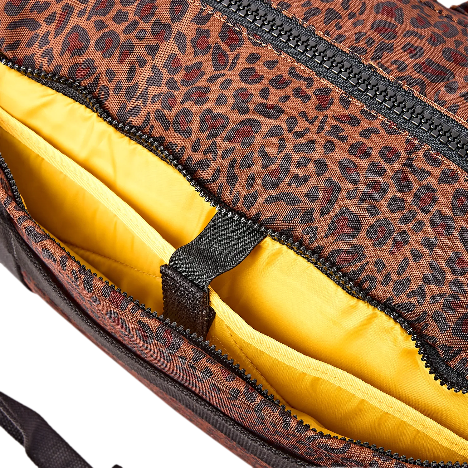 Roka London Gatwick rejsetaske Corn Mini Leopard medium