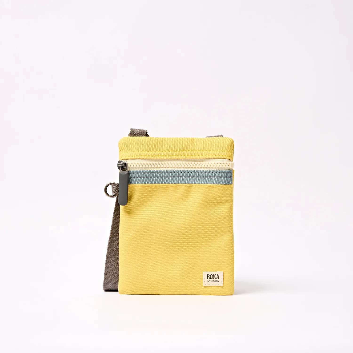 Roka London Chelsea crossbody taske XS lemonade stripe