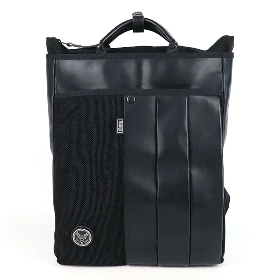 Harvest Label Custom Pelle HP-0203 rygsæk sort læder