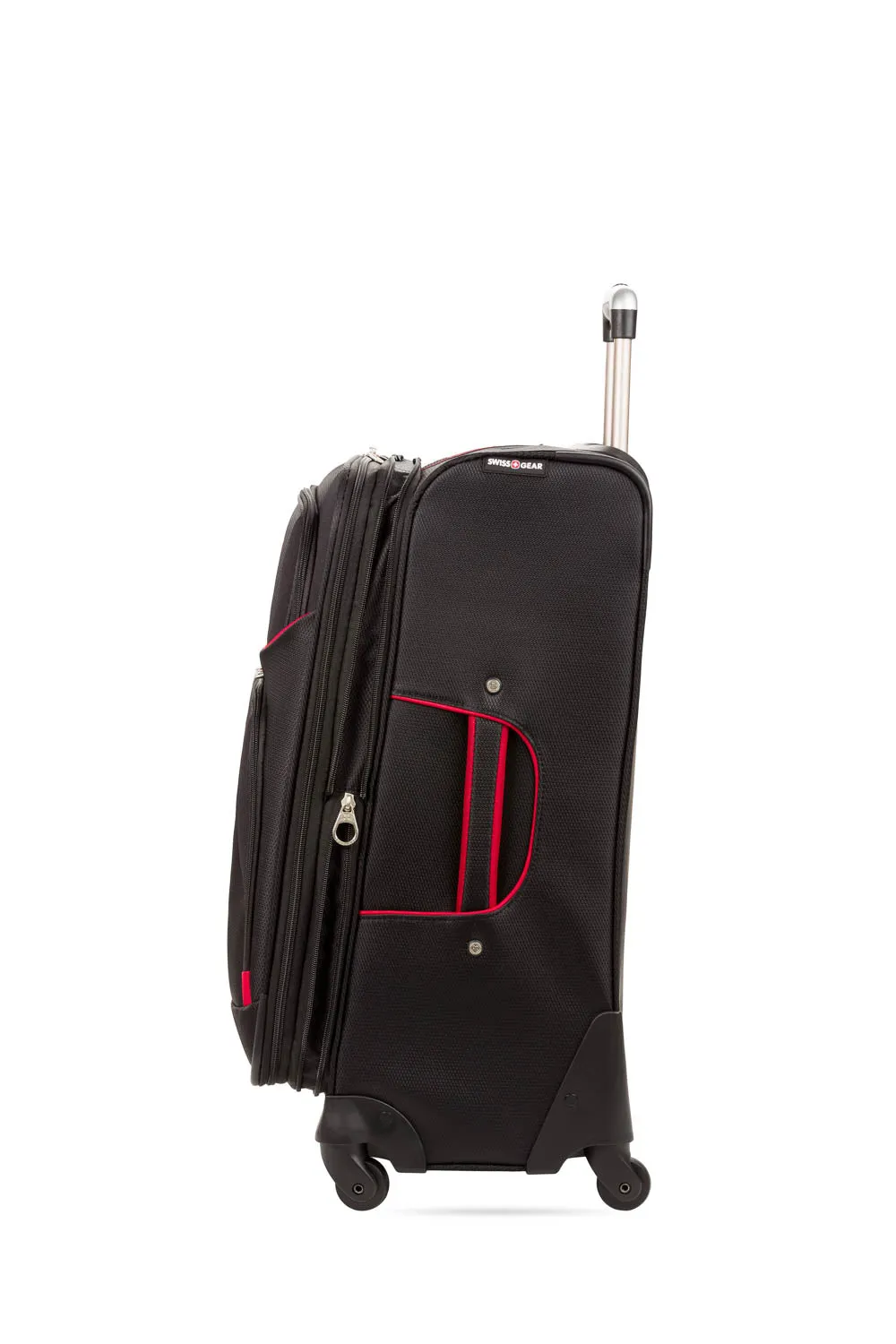 Swissgear 7317 Medium checked spinner kuffert sort/rød