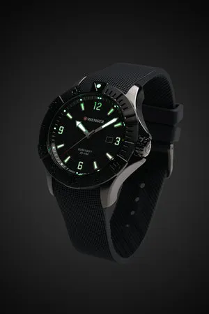 Wenger Seaforce ur all black silikone 200 m