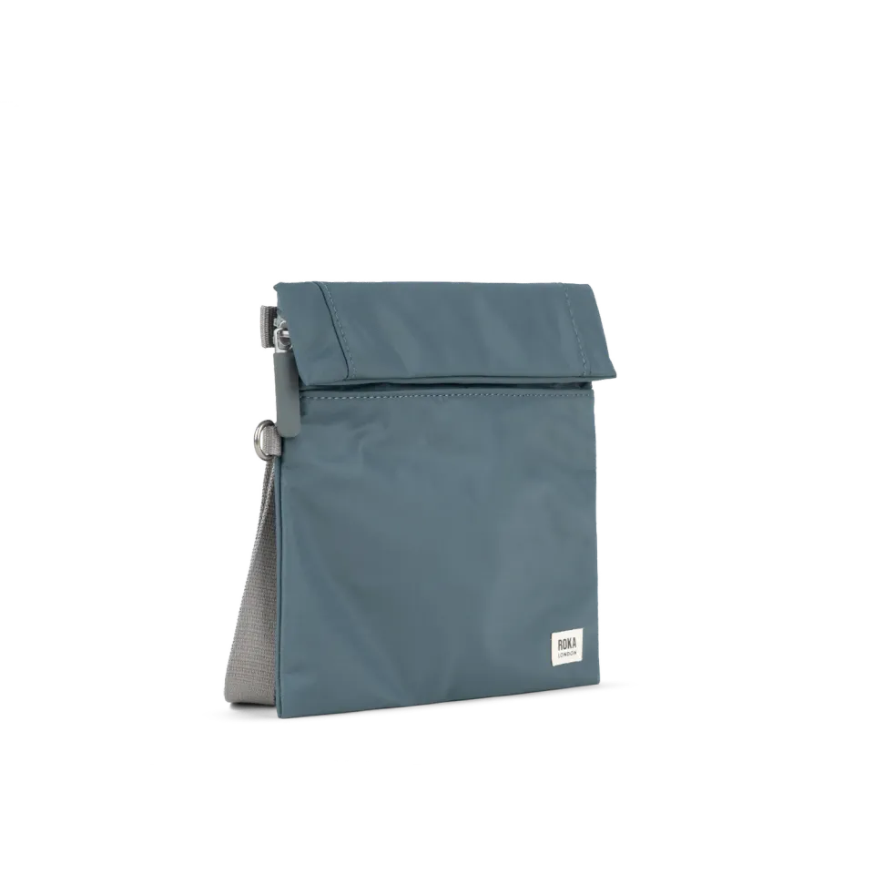 Roka London Stratford Crossbody skuldertaske Smoke Small roll-top