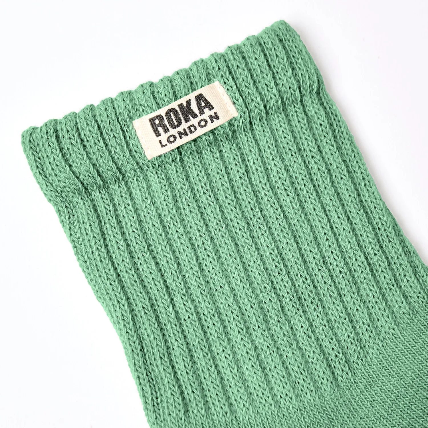 Roka London Windsor strømper Matcha 36-42 stribede