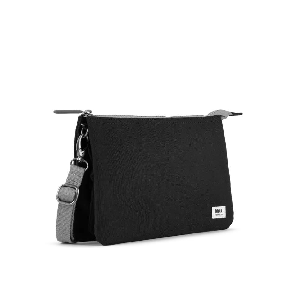 Roka London Carnaby XL crossbody taske grå 0,5 liter