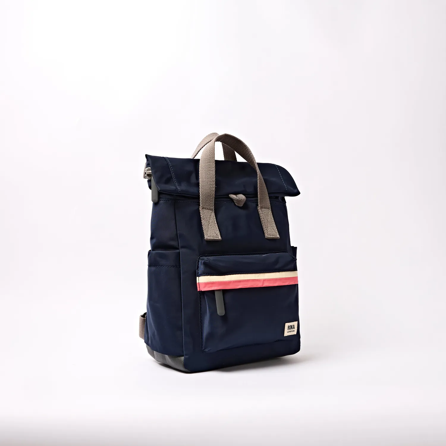 Roka London Canfield Roll Top rygsæk Midnight Stripe S 9,8 liter