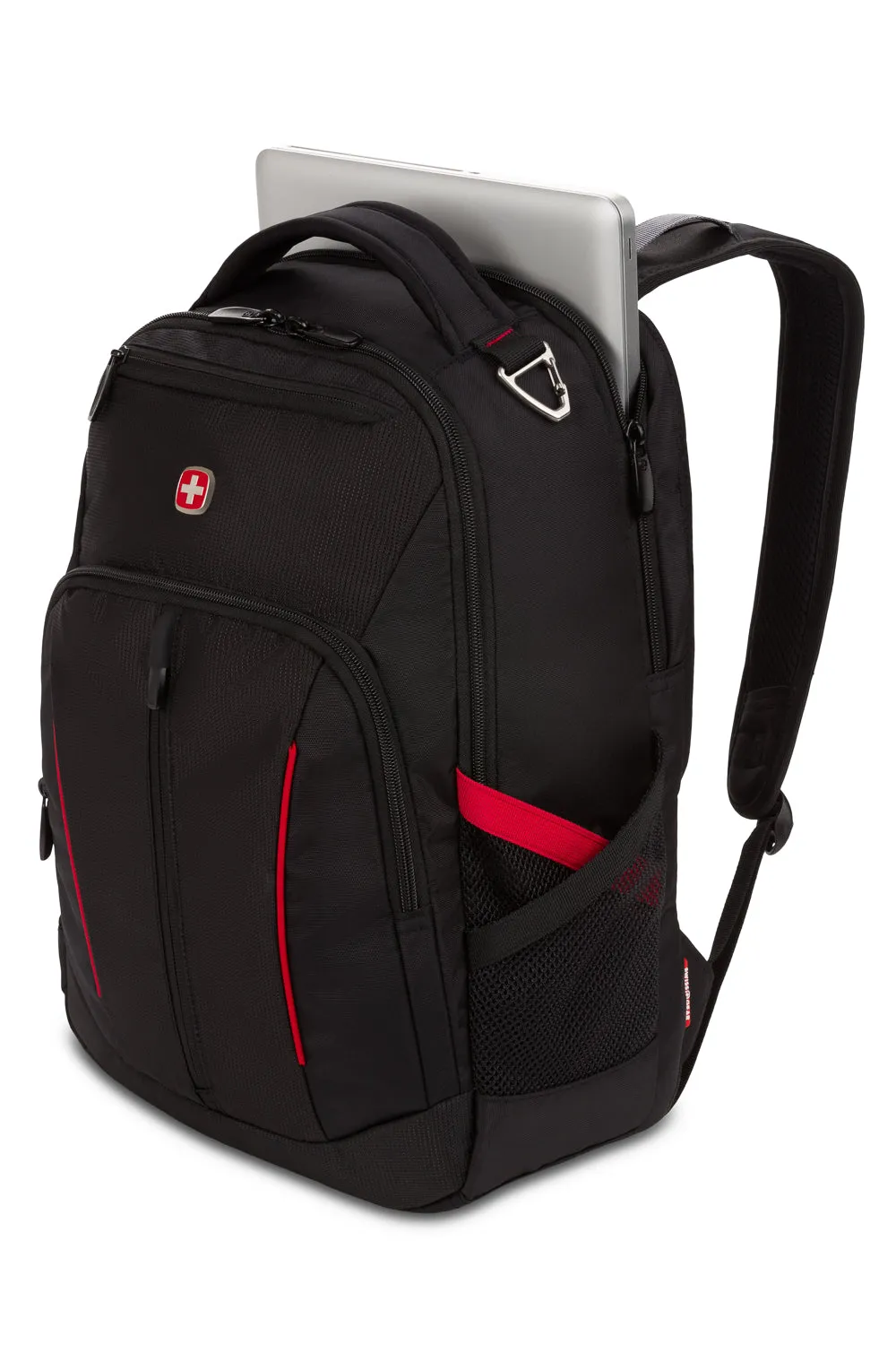 Swissgear 3906 rygsæk sort/rød laptoprum
