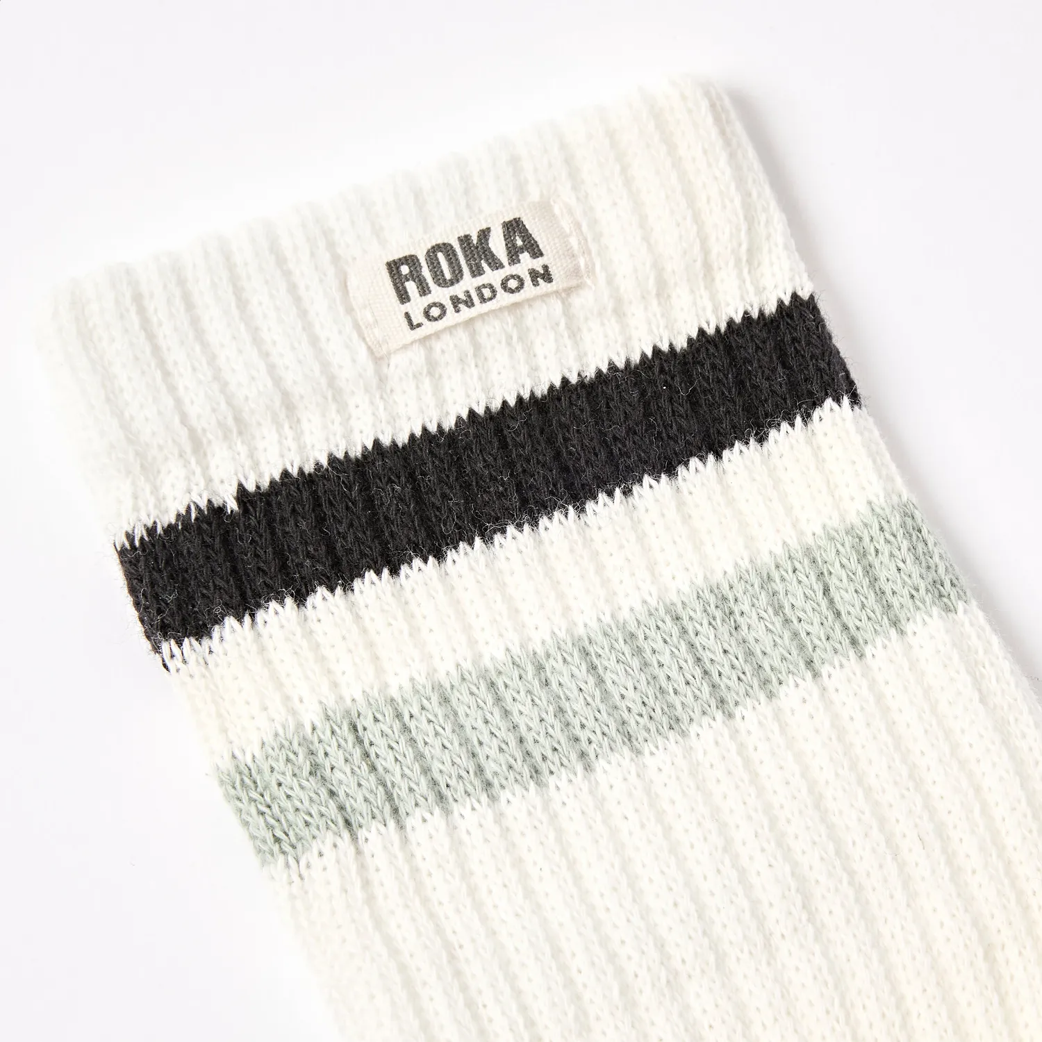 Roka London Windsor strømper mænd black mist crew