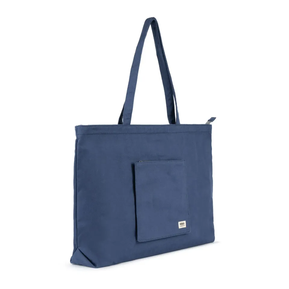Roka London Portobello tote taske Large Indigo 19,2 liter