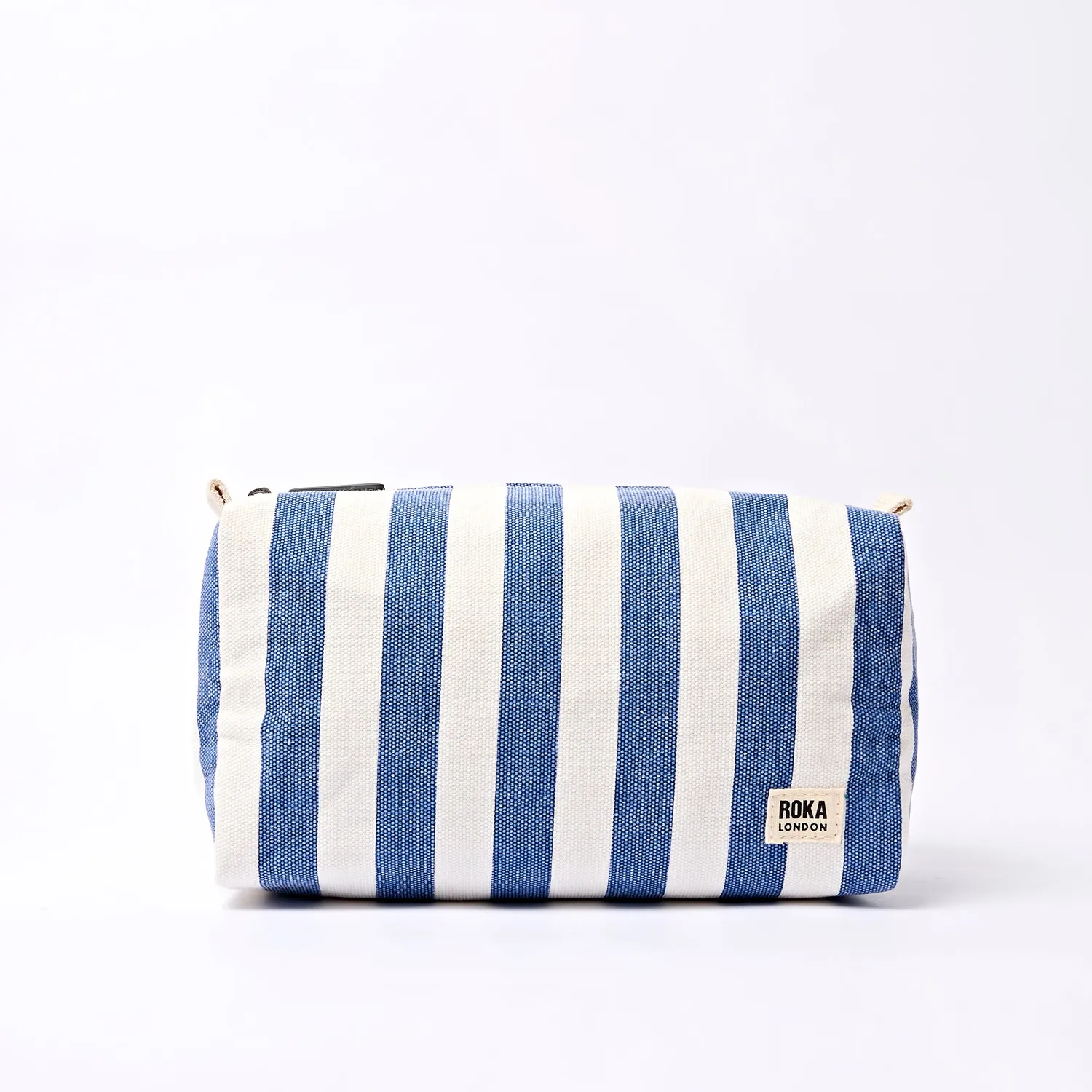 Roka London Maygrove Small toilettaske denim stribet