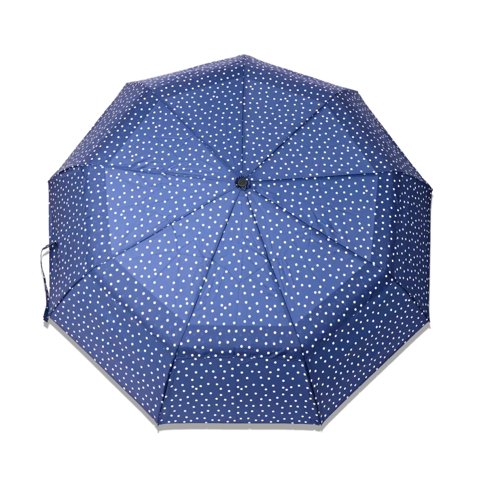 Roka London Waterloo paraply Polka Dot M kompakt