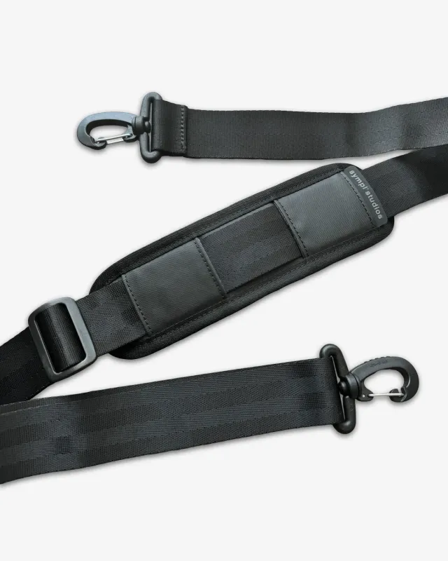 Sympl Shoulder Strap skulderrem sort aftagelig