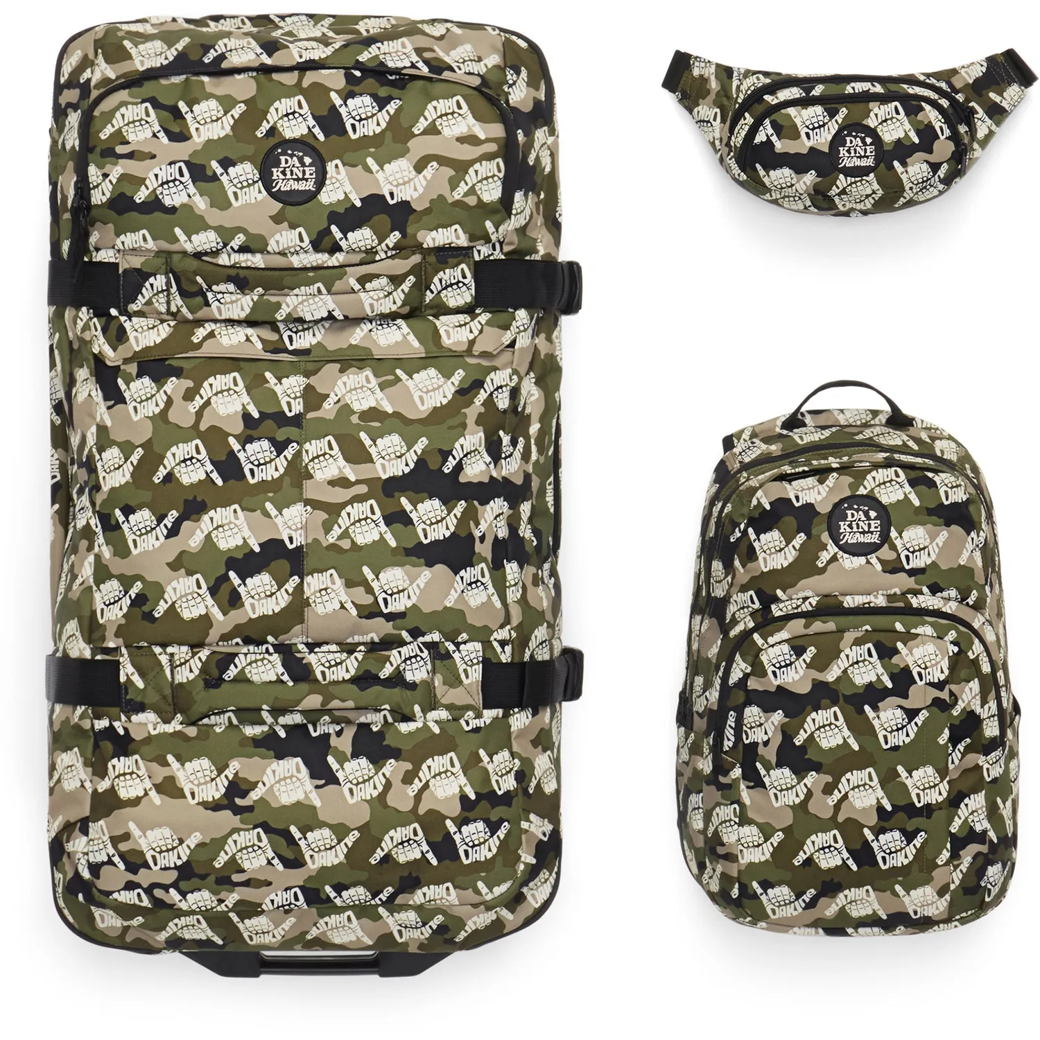 Dakine Hip Pack Hawaii bæltetaske Camo Shaka justerbar