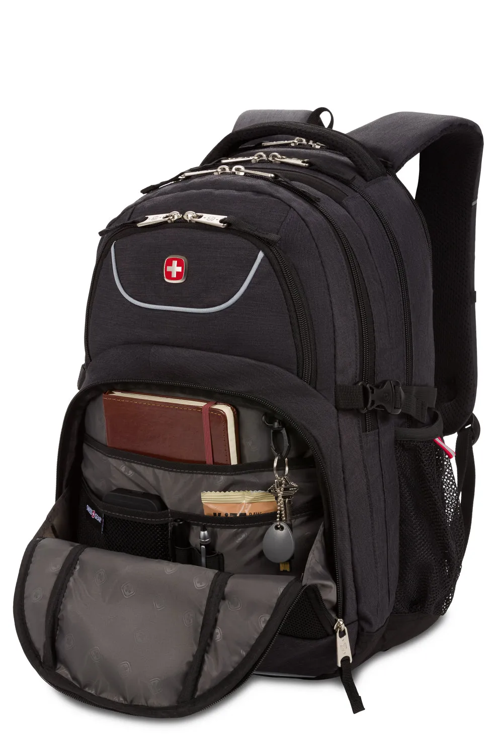 Swissgear 3932 laptop rygsæk mørkegrå 5 rum