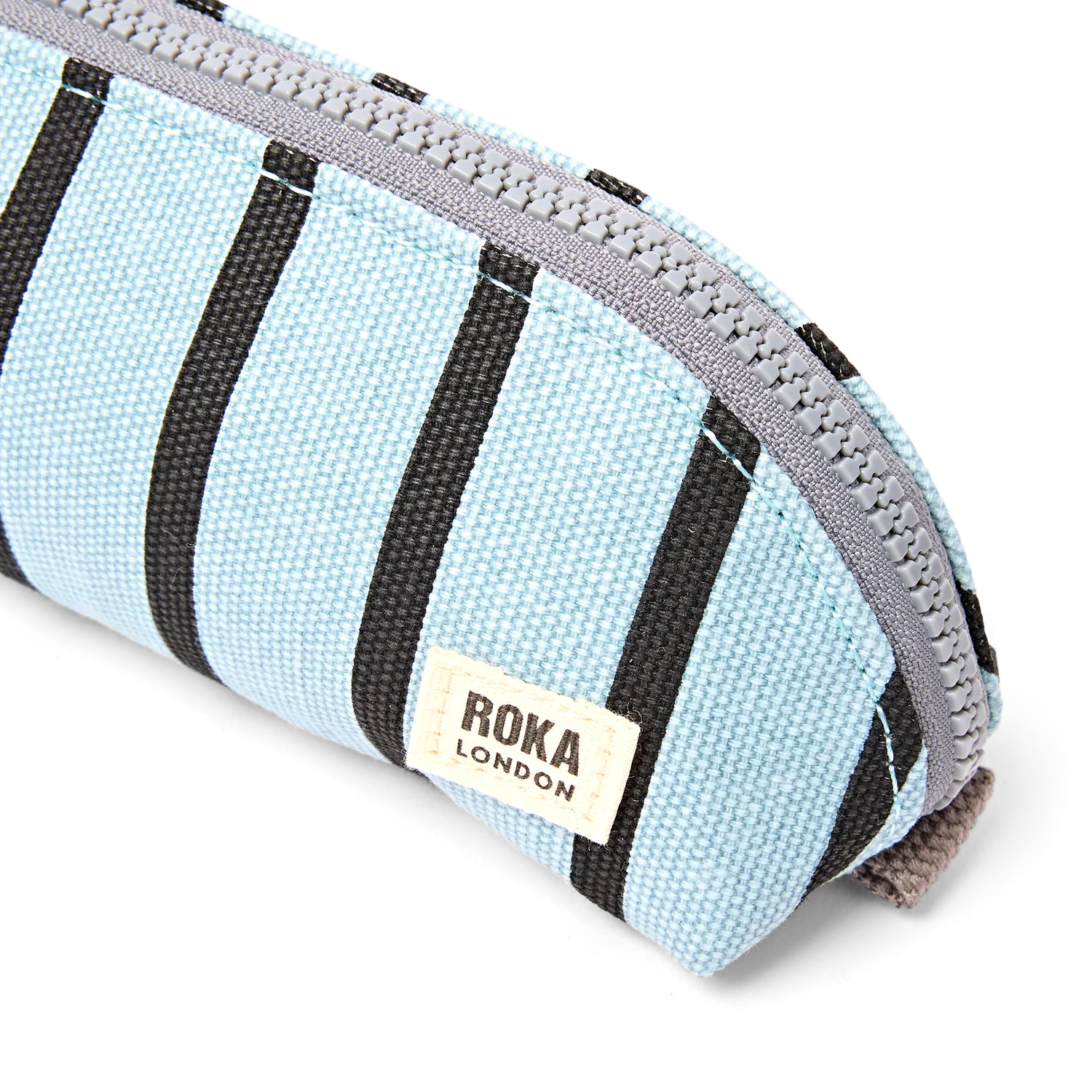 Roka London Tate pouch Blue Stripe Small bomuld