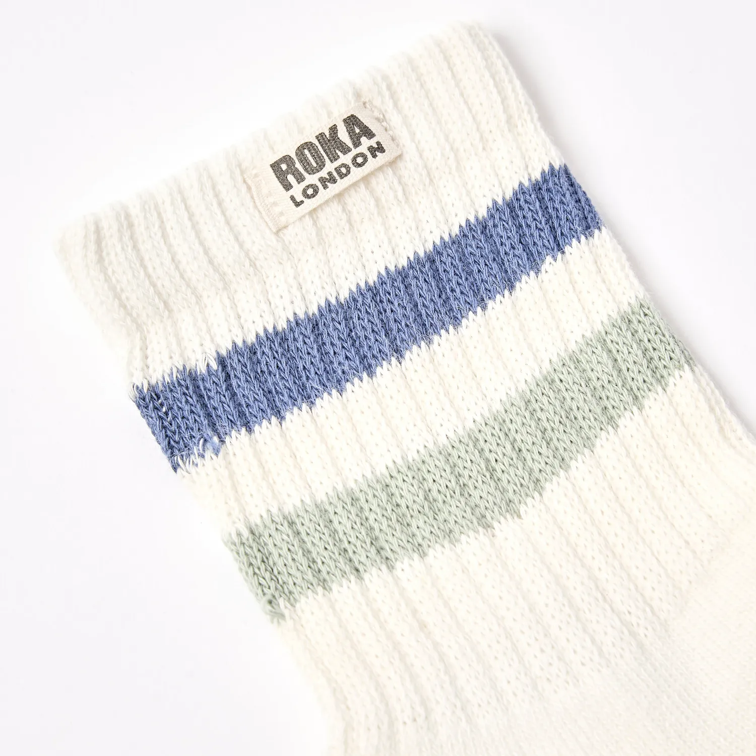 Roka London Windsor sokker coastal blue/mist 36-42 bomuld