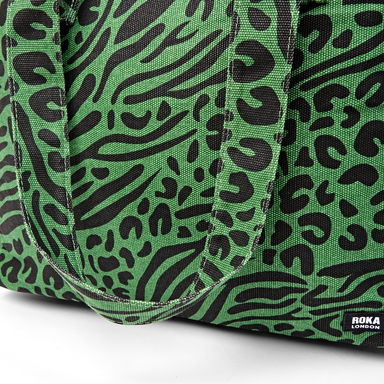 Roka London Sloane skuldertaske medium animal artichoke laptop