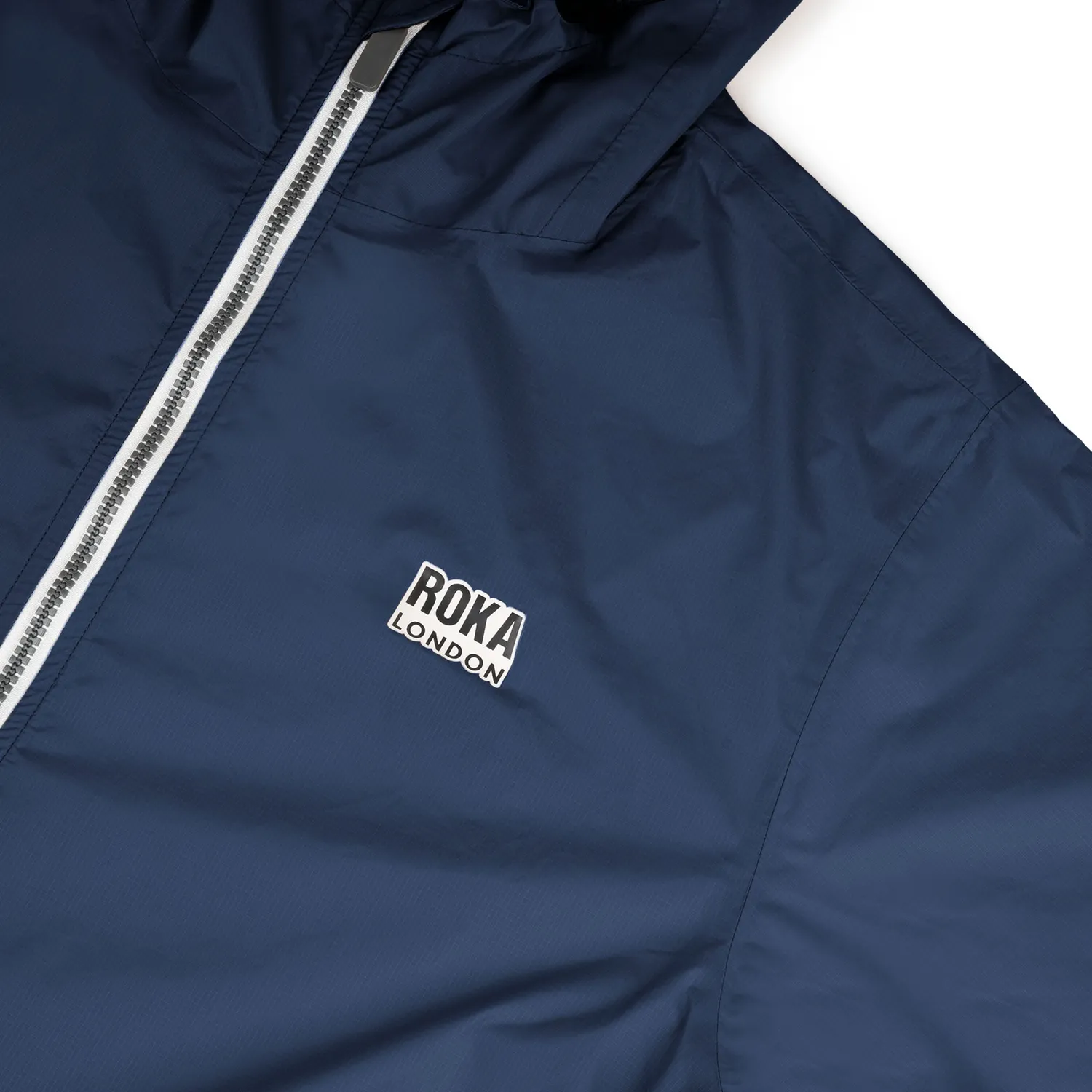 Roka London Holborn regnjakke deep blue vindtæt