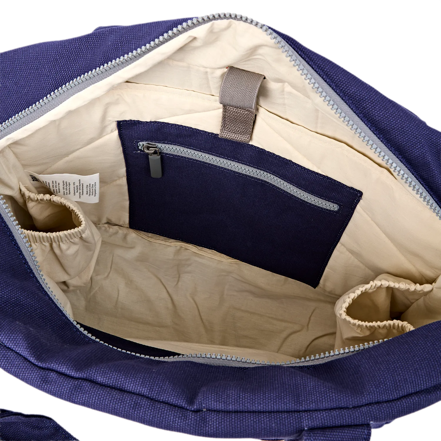Roka London Somerset skuldertaske Navy Blue Large 18,5 liter