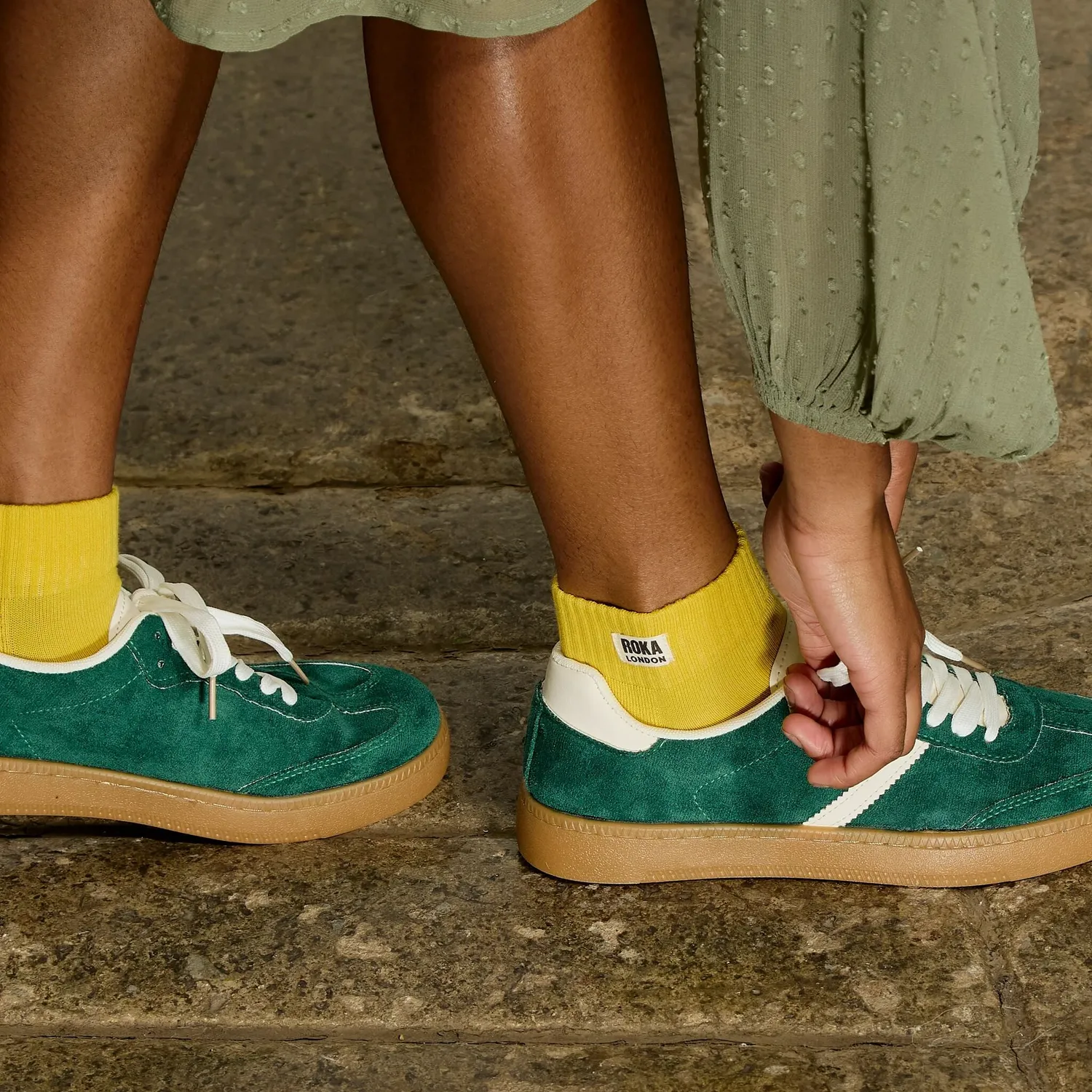 Roka London Wembley ankelstrømper Summer Yellow EU 36-42