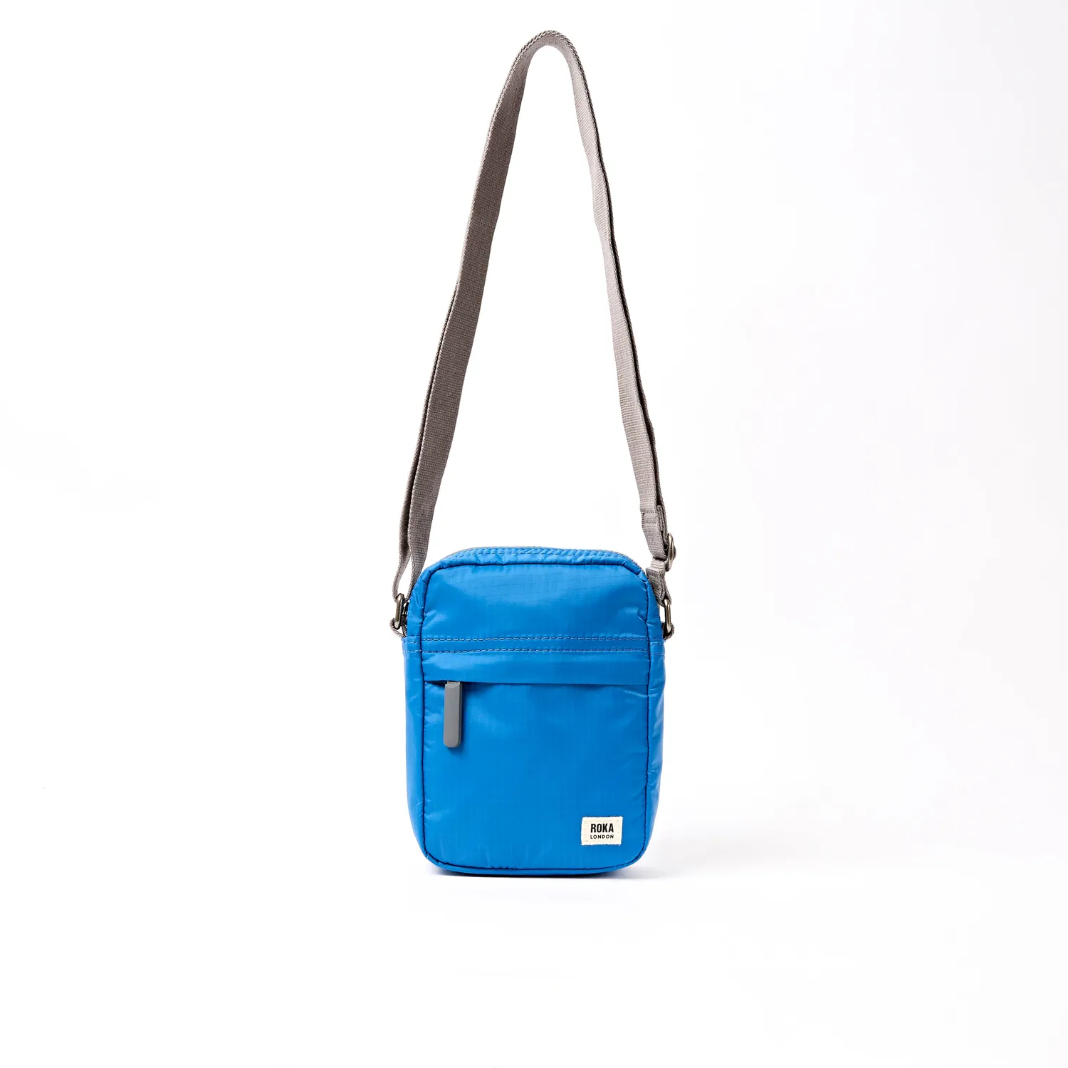 Roka London Bond Pocket crossbody taske malibu blue small canvas