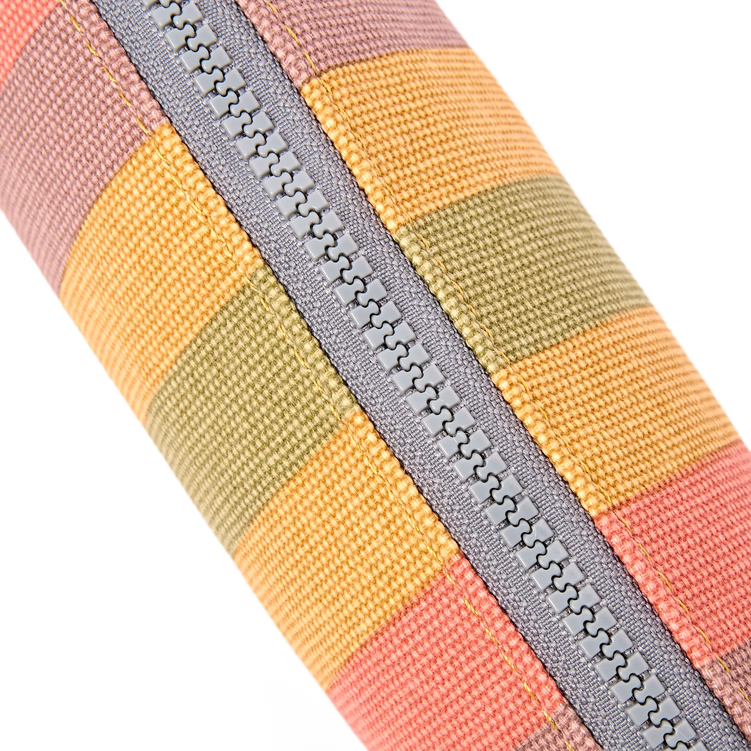 Roka London Tate pouch Faded Multi Stripe bomuld