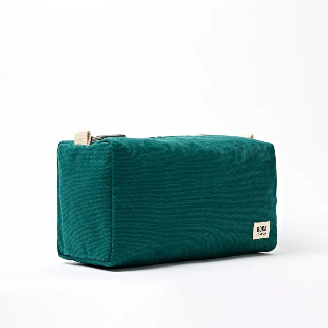 Roka London Maygrove toilettaske teal small vandafvisende