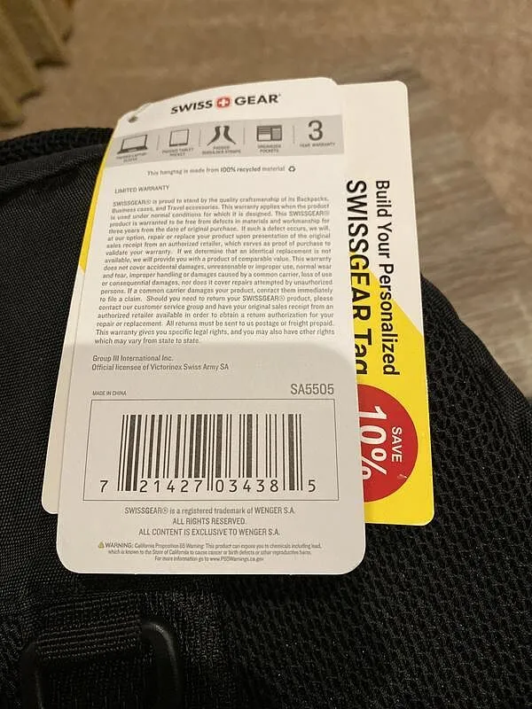 SWISSGEAR Cecil Laptop Rygsæk laptoprum