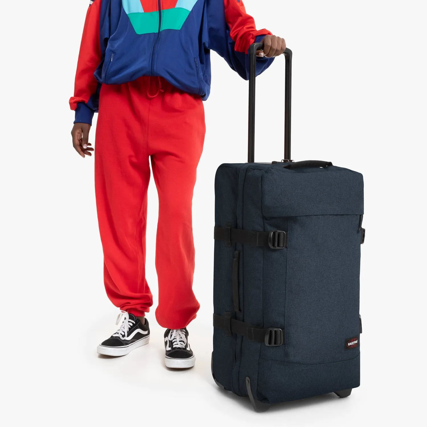 Eastpak Tranverz L kuffert Triple Denim large denimlook