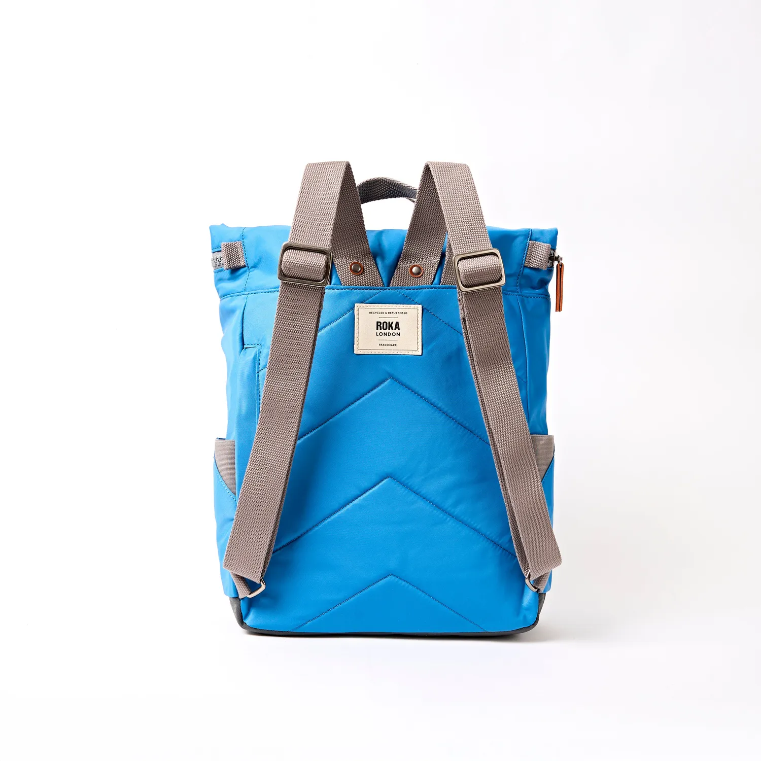 Roka London Canfield Roll Top rygsæk Medium blå