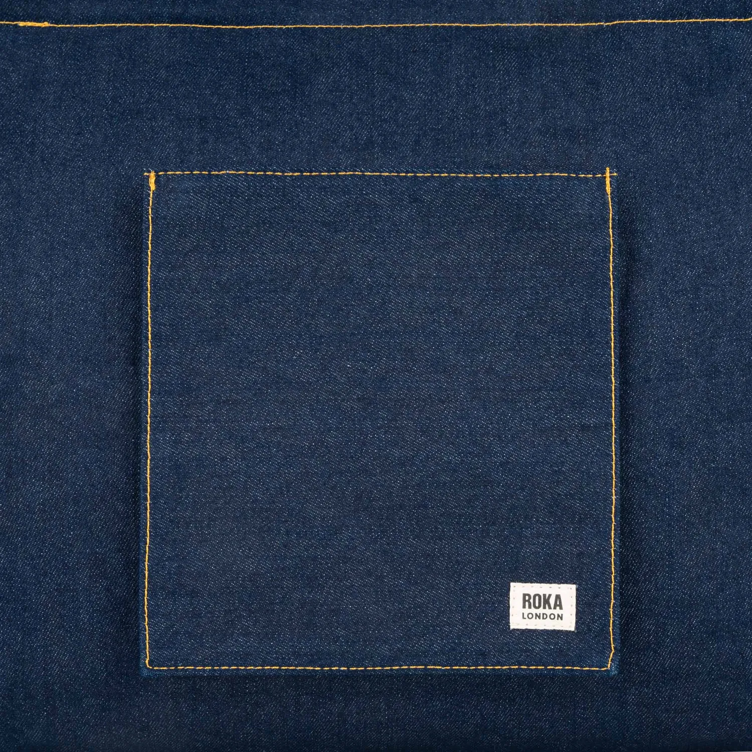 Roka London Portobello tote Large Dark Wash Denim laptoprum
