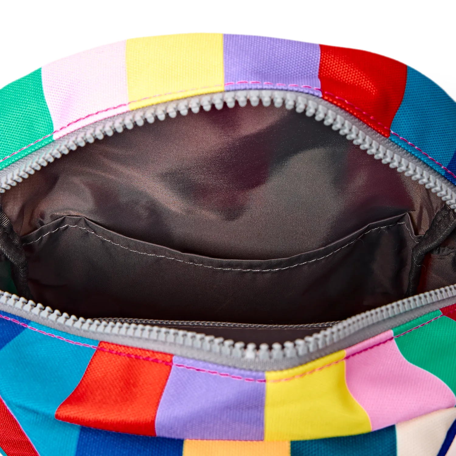 Roka London Willesden Sling taske Wide Multi Stripe Large 5 liter