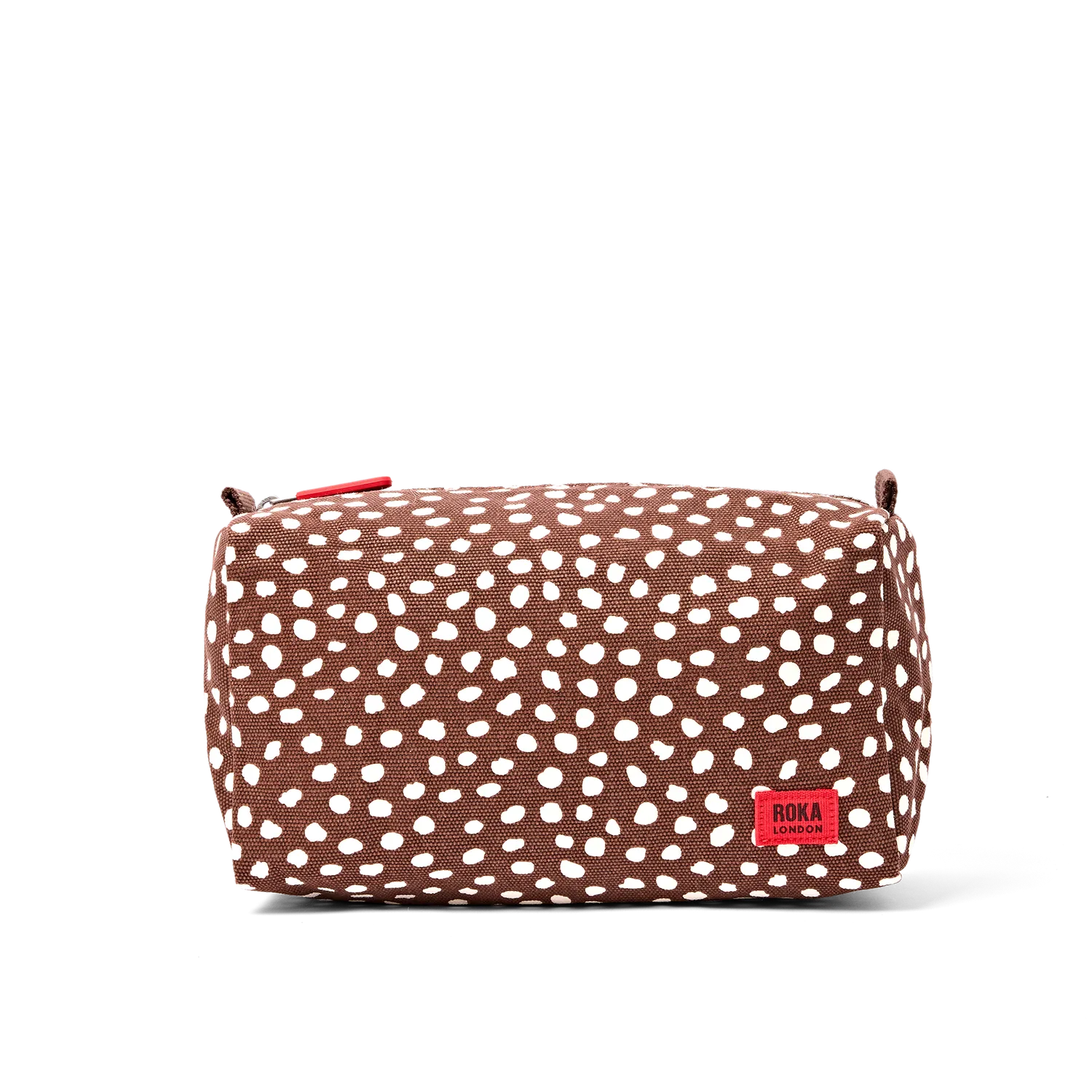 Roka London Maygrove toilettaske Brown Spot Small vaskbar