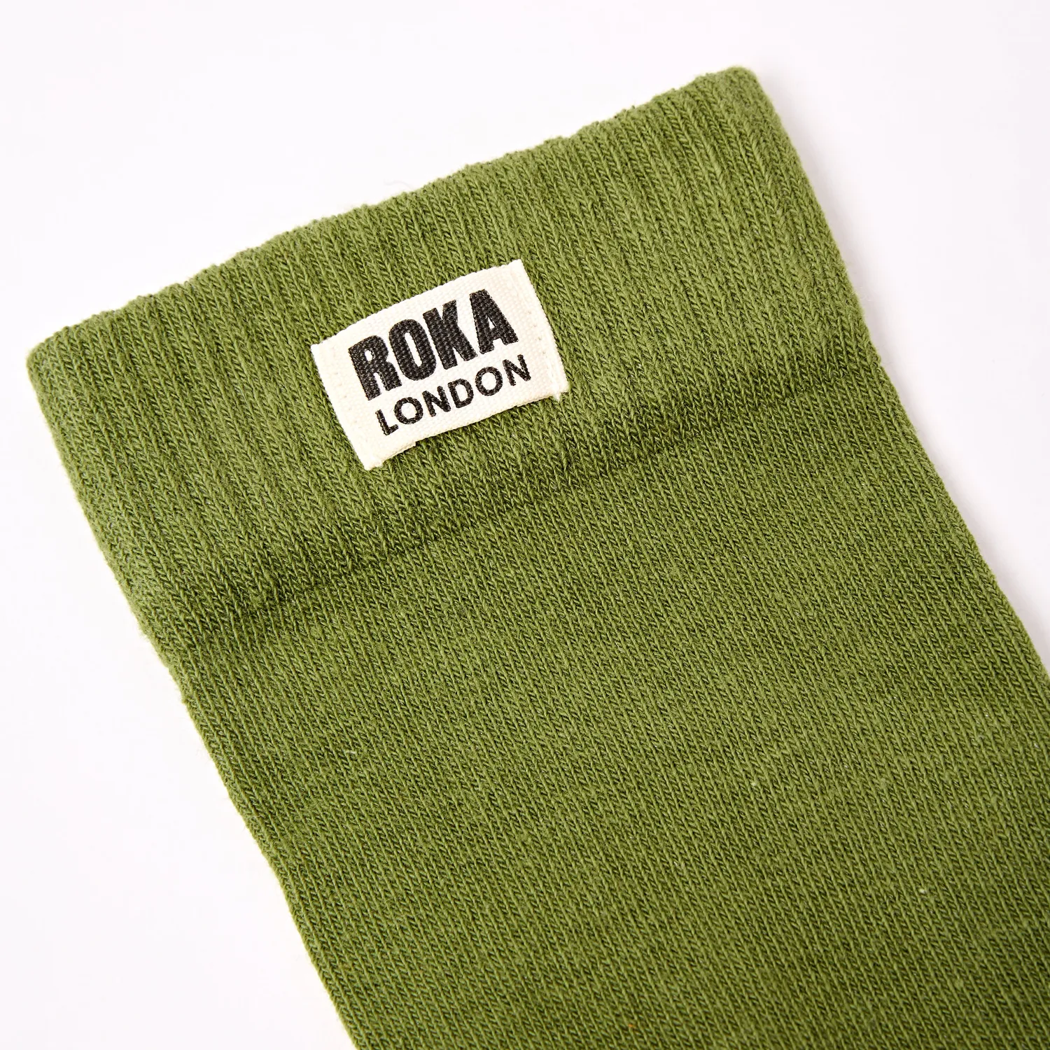 Roka London Wimbledon Crew strømper Avocado 40-48 økologisk bomuld