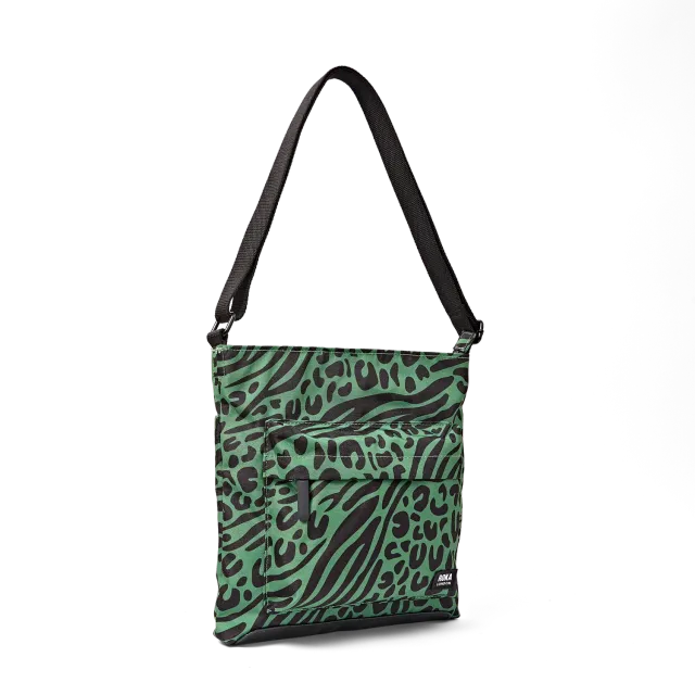 Roka London Kennington crossbody taske Animal Artichoke Medium