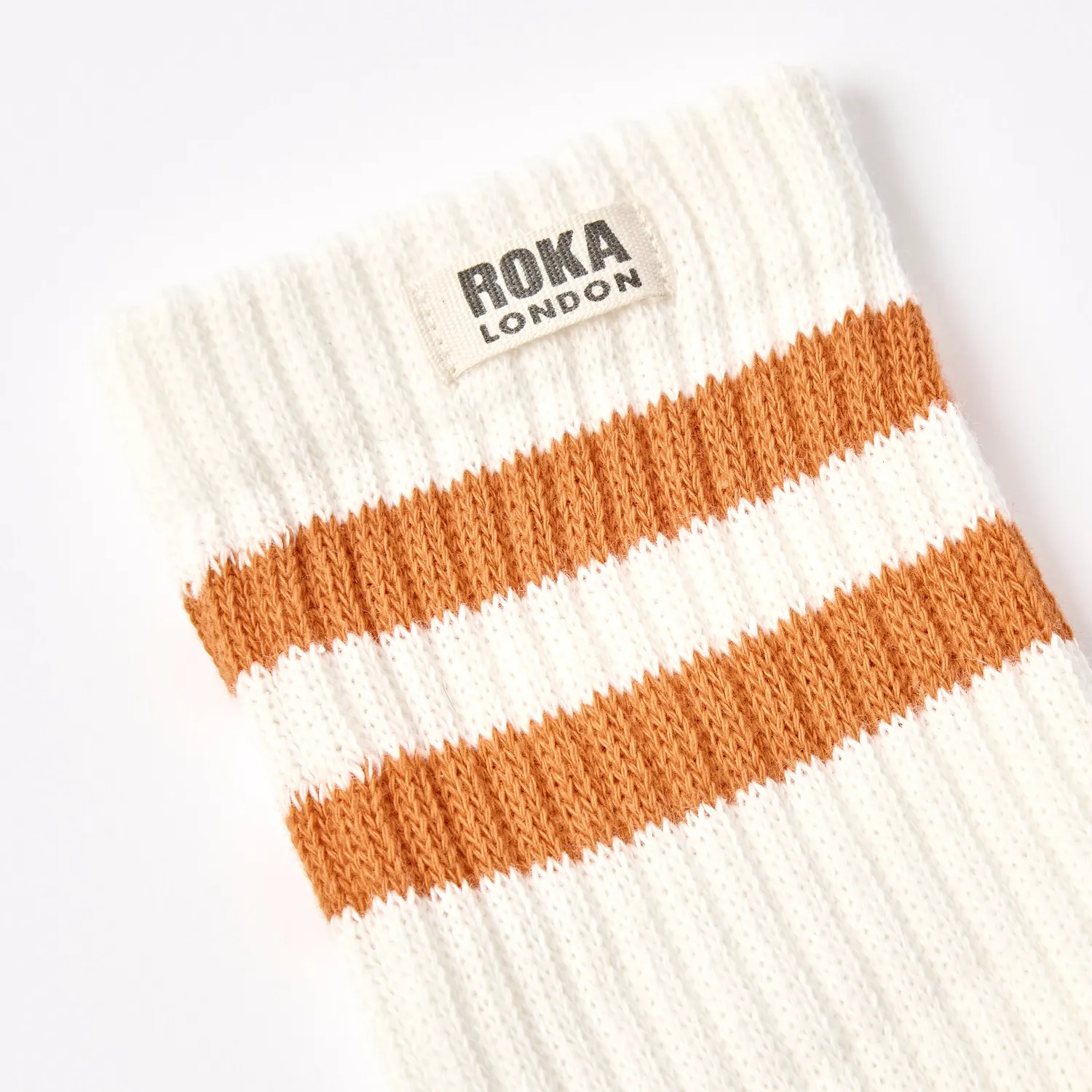 Roka London Windsor strømper burnt orange herre