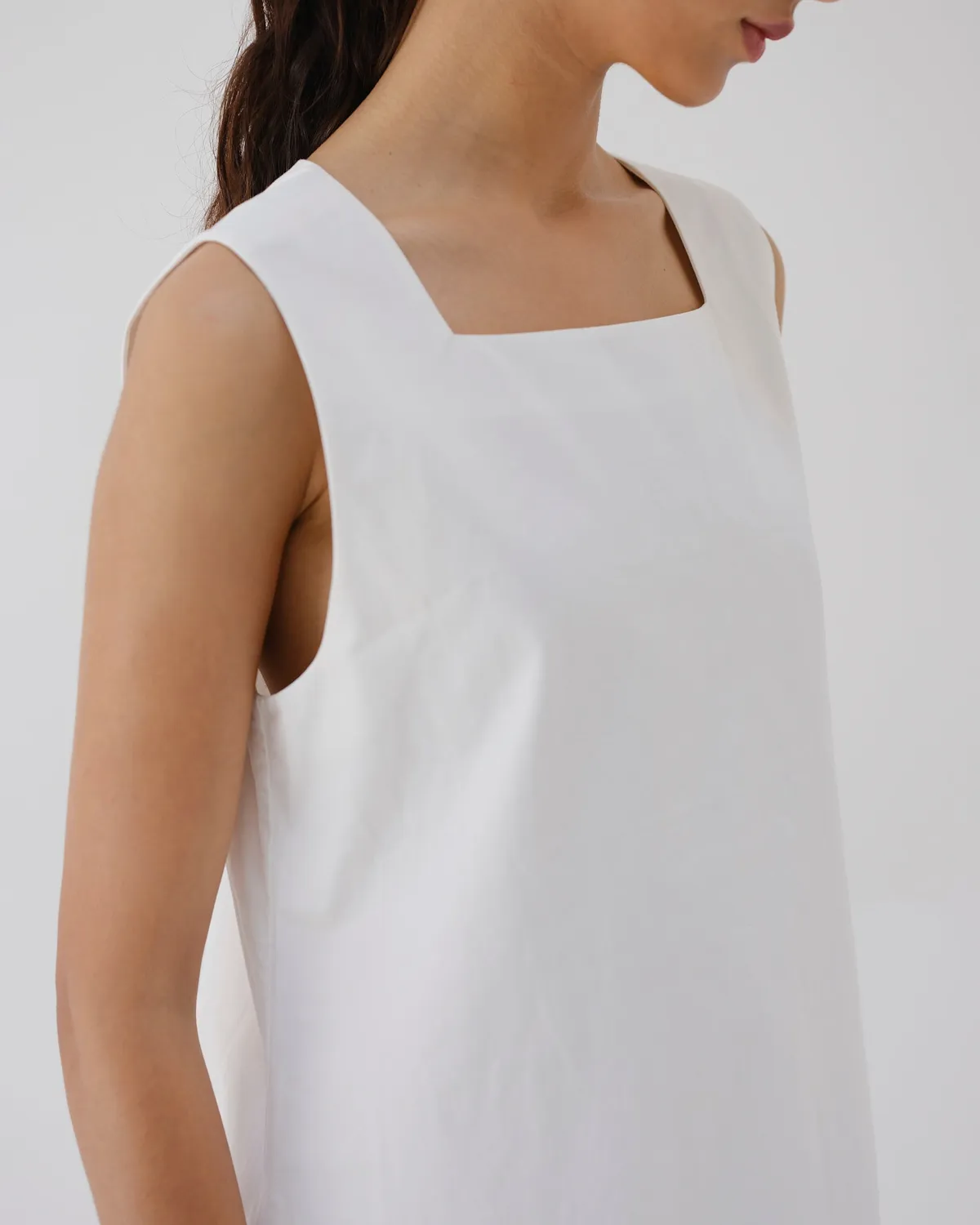 Ölend Mini Dress kjole off-white lommer