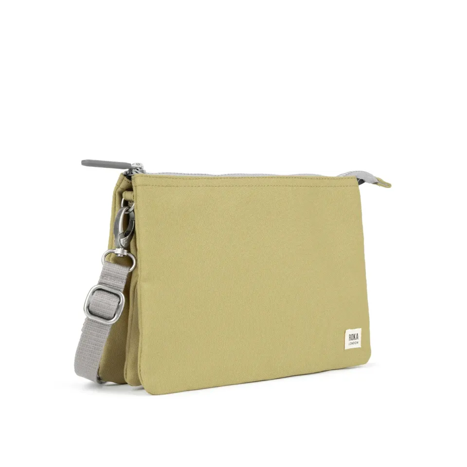 Roka London Carnaby crossbody taske Khaki XL