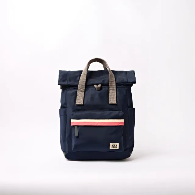 Roka London Canfield Roll Top rygsæk Midnight Stripe S 9,8 liter