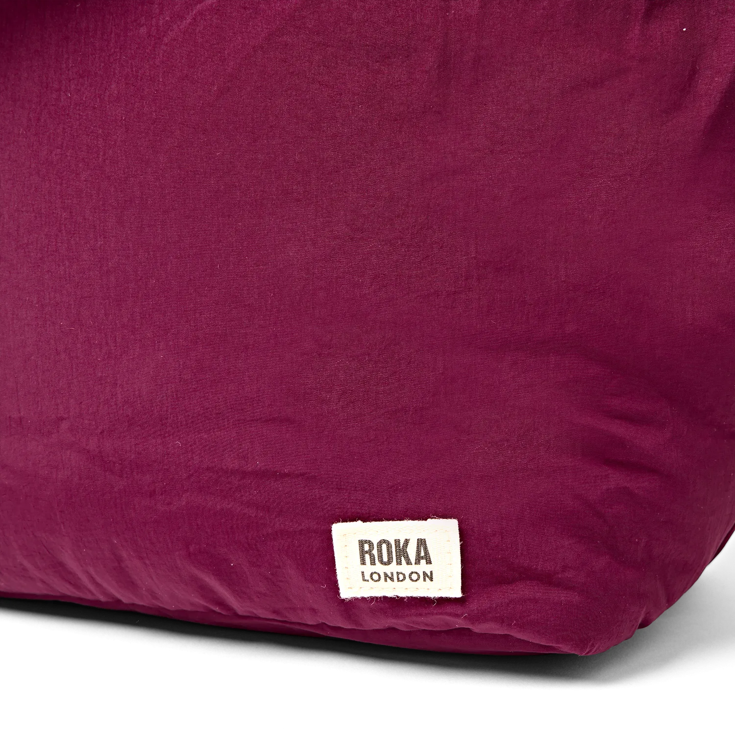 Roka London Oxford Medium skuldertaske merlot polstret laptoprum