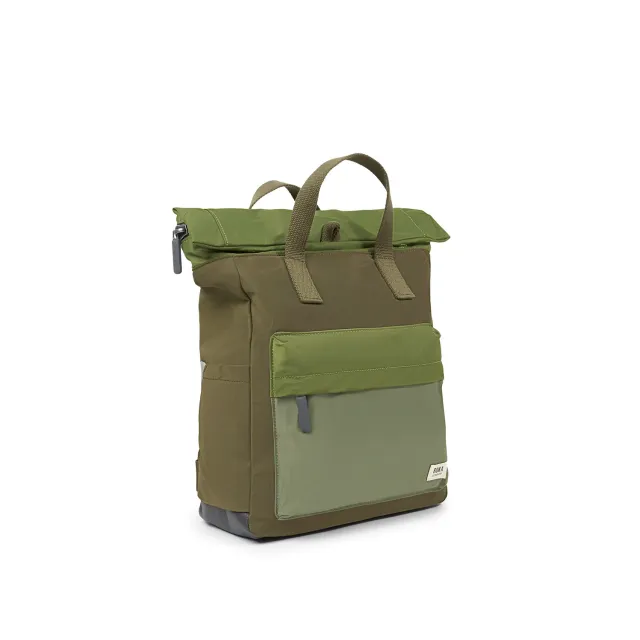 Roka London Canfield Roll Top rygsæk Military Tonal vegansk